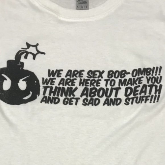 Sex Bob-omb White Unisex T-Shirt - Picture 1 of 4